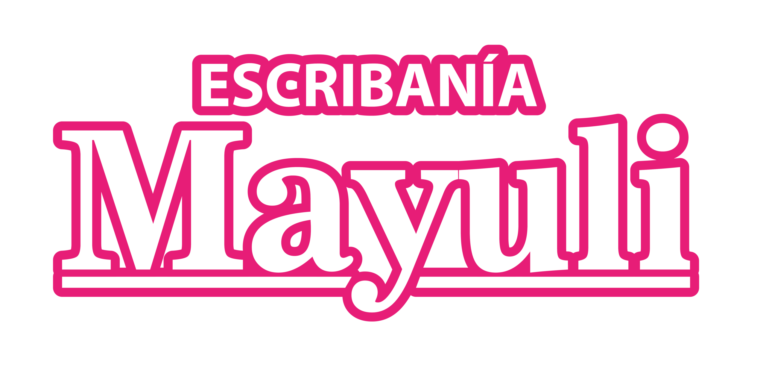 logo mayuli contorno fucsia png